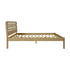 Santana 5FT Bed - Light Oak/Rattan Effect